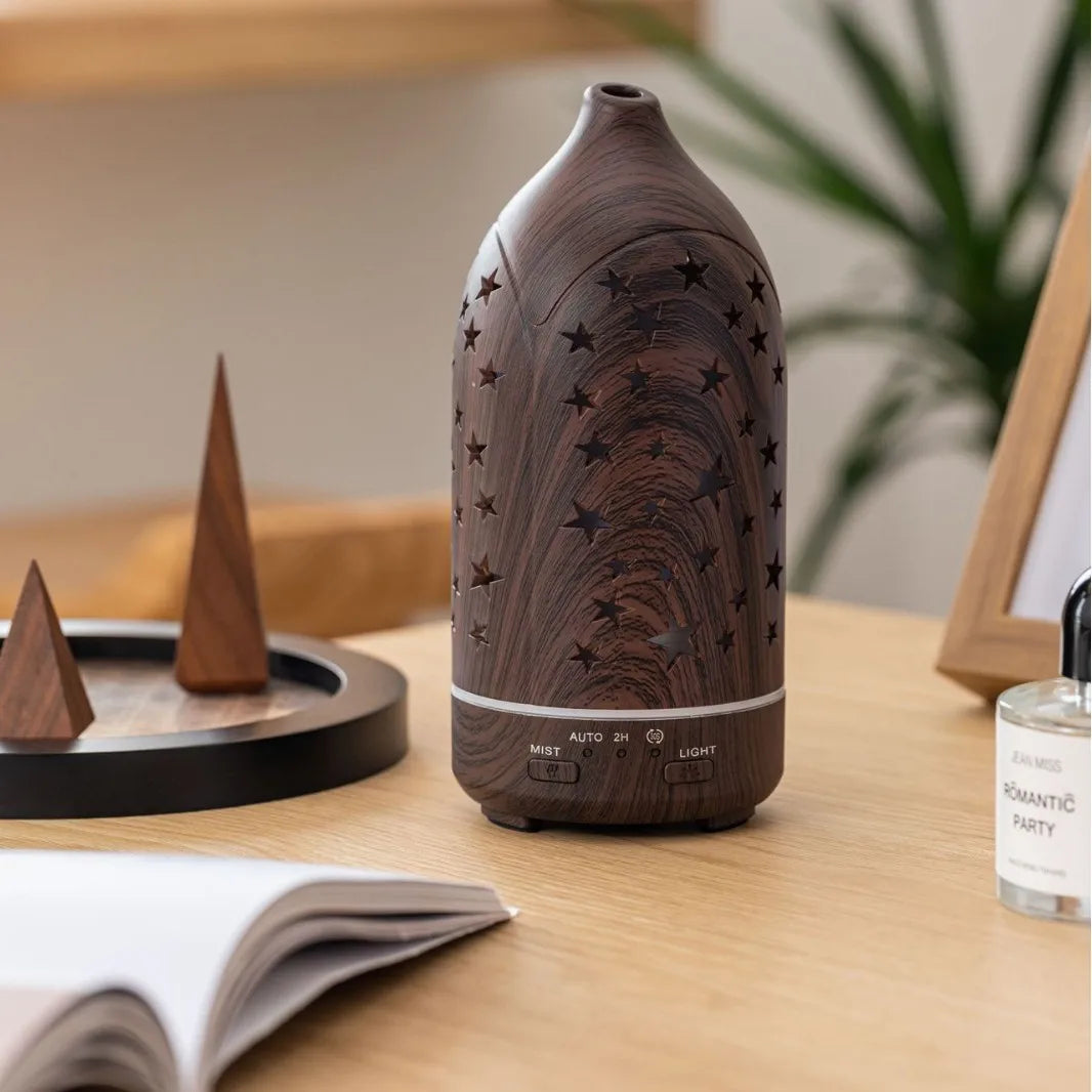 Originality Humidifier 3D Rotating Aroma oil diffuser with 7-Color LED Gradient Lighting for home desktop office