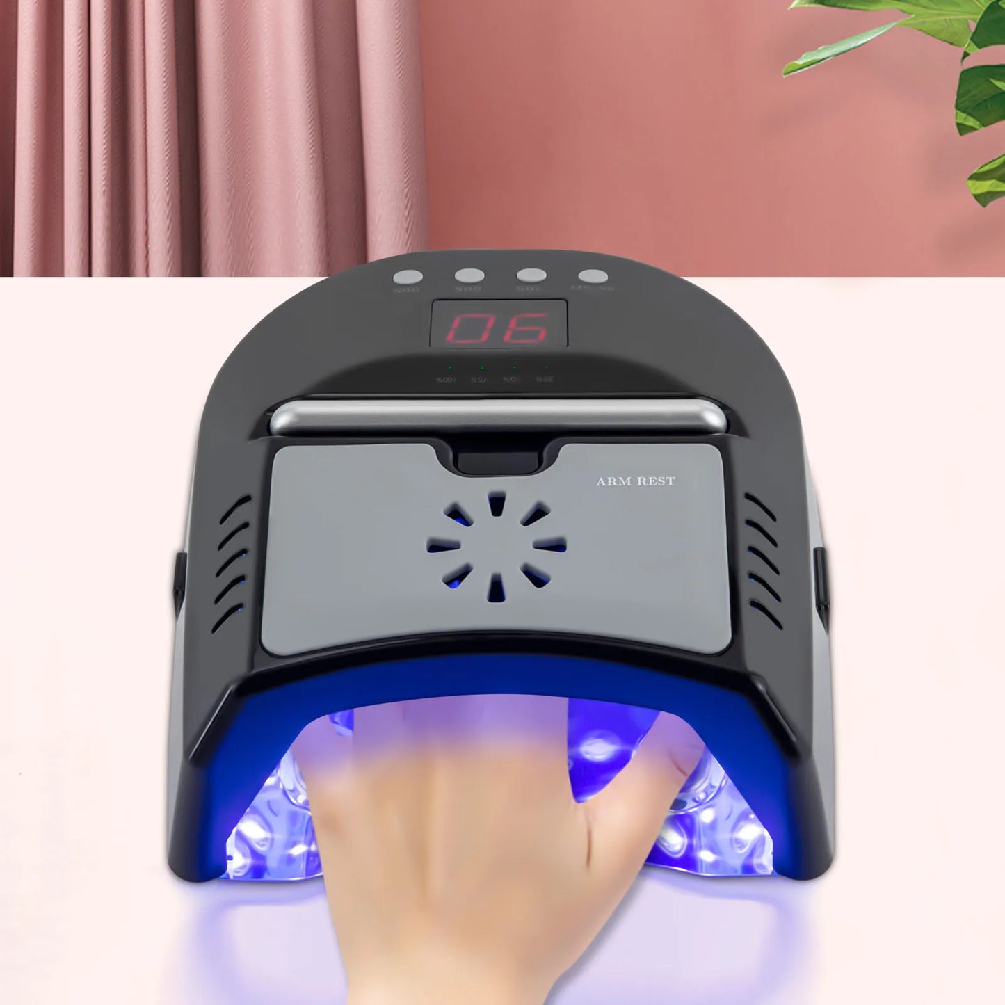 Nail Dryer Rechargeable 72W 24Bead UV LED Nail Lamp Pro