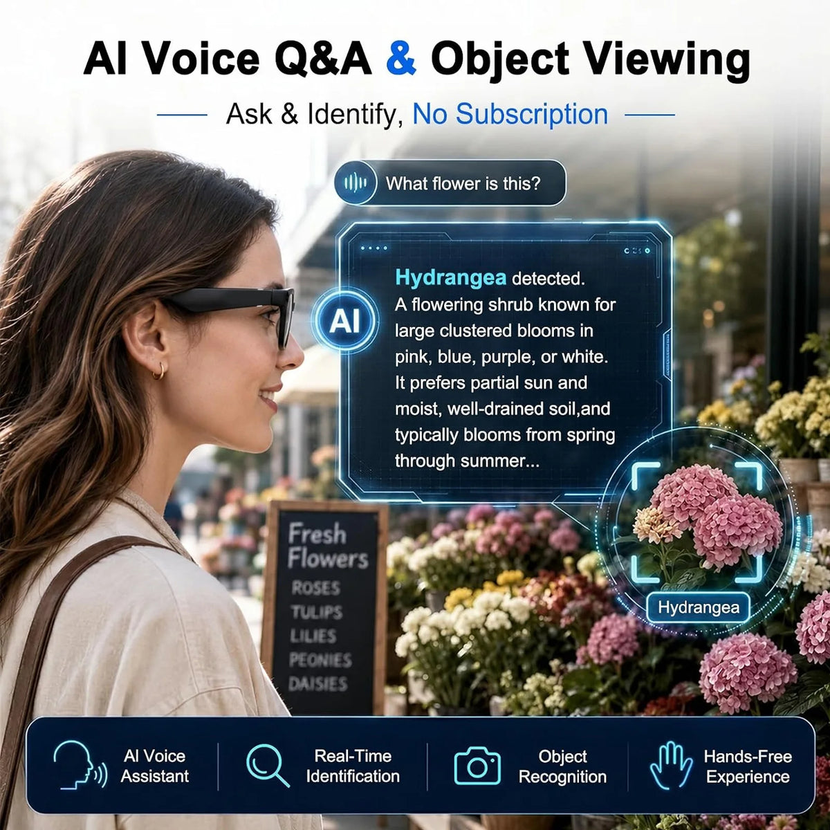 Ai Smart Glasses With Camera 4k, Real-Time Translation, AI Assistant, Object Recognition, Open-Ear Speakers, AI Voice Control, Bluetooth 5.4 For HD Video & Immersive Audio