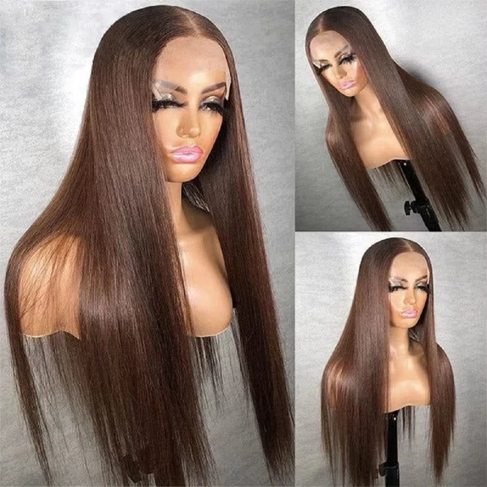 CanaryFly Remy Brazilian Lace Front Wig Bone Straight