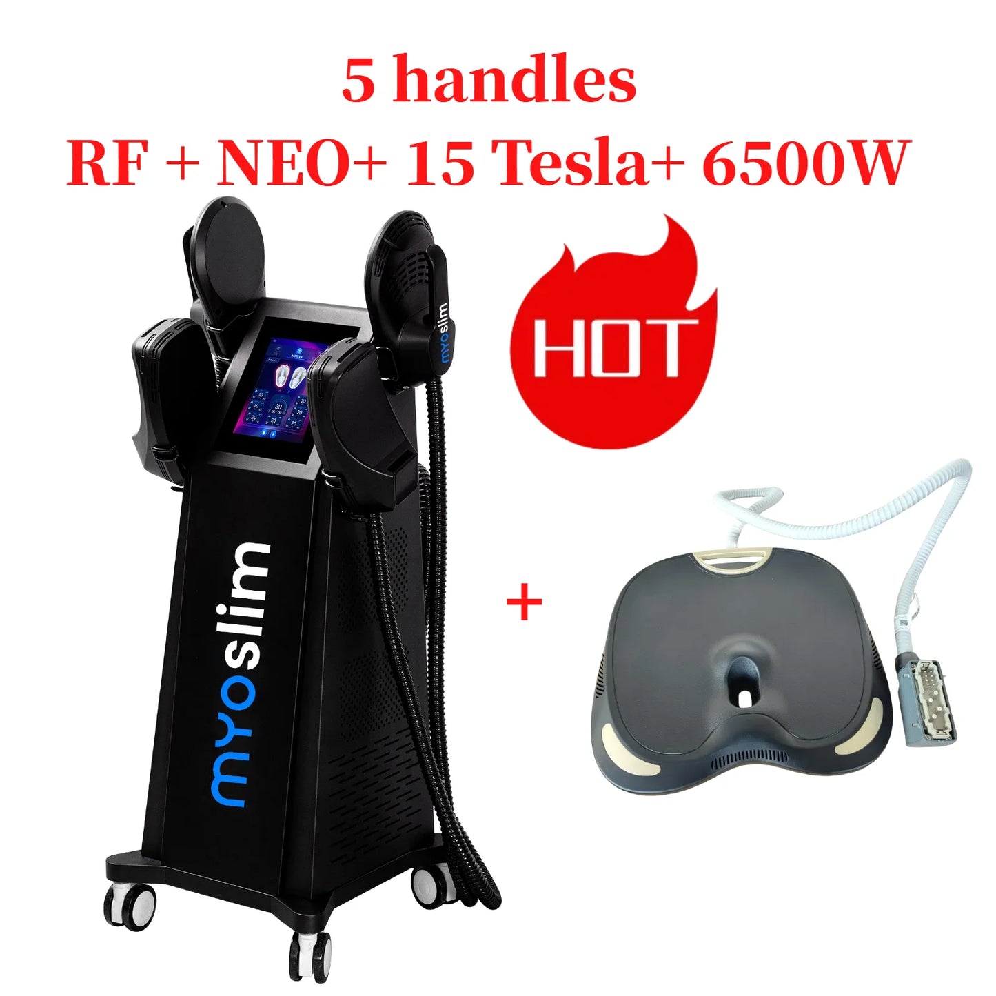 RF Electromagnetic Muscle Stimulator Pro Ultra 6500W for Body Sculpt