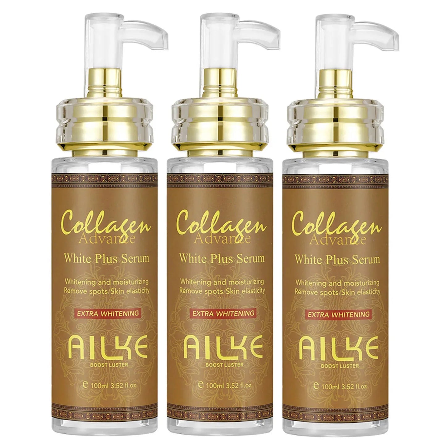 AILKE Whitening Body Lotion, Reduce Dark Spots, Even Skin Tone, With Collagen And Natural Carrot Oil, Skin Moisturizer, 500ml