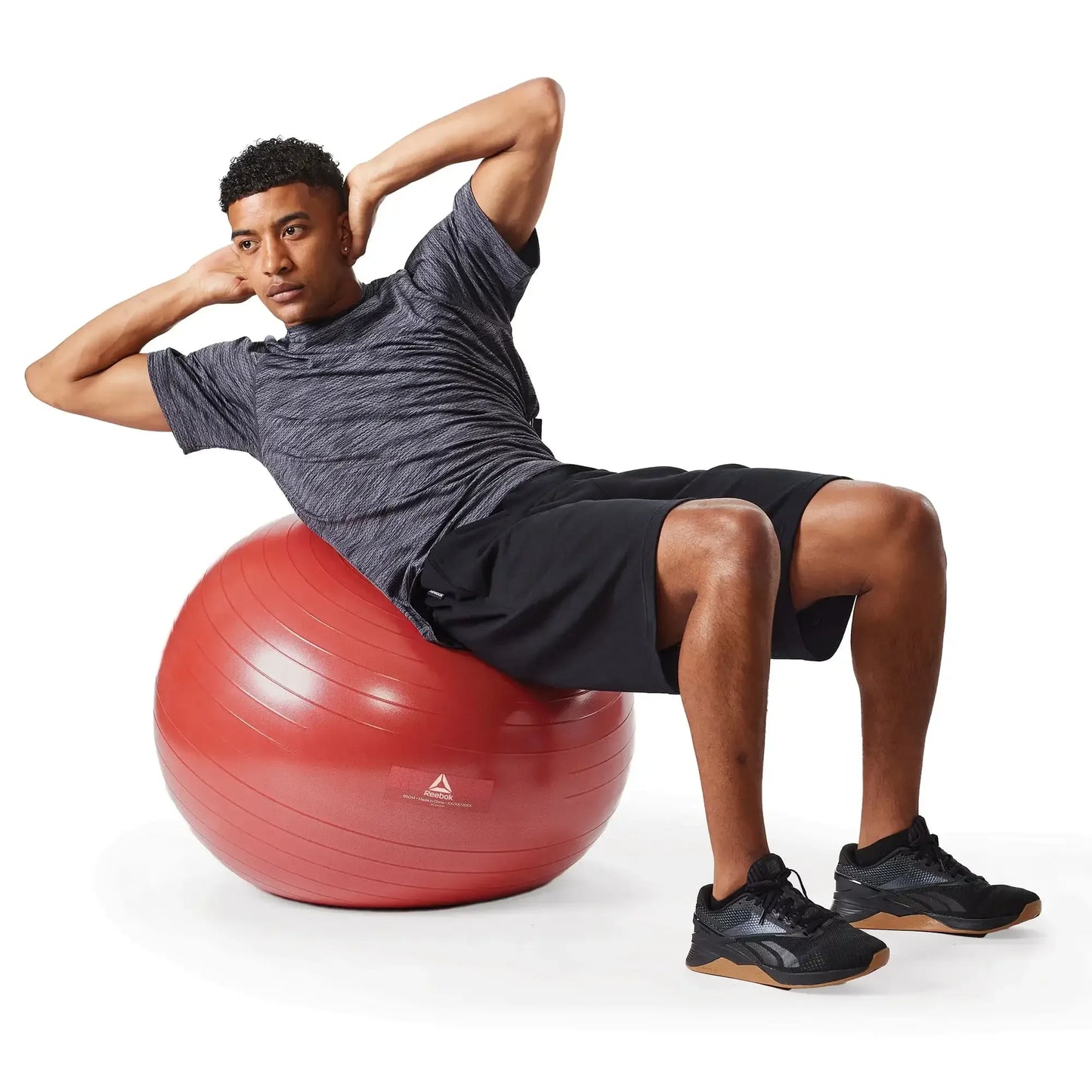 Home Gym Weighted Stability Ball 55-75CM, Anti-Burst with Pump for Balance Core Training & Exercise Workouts