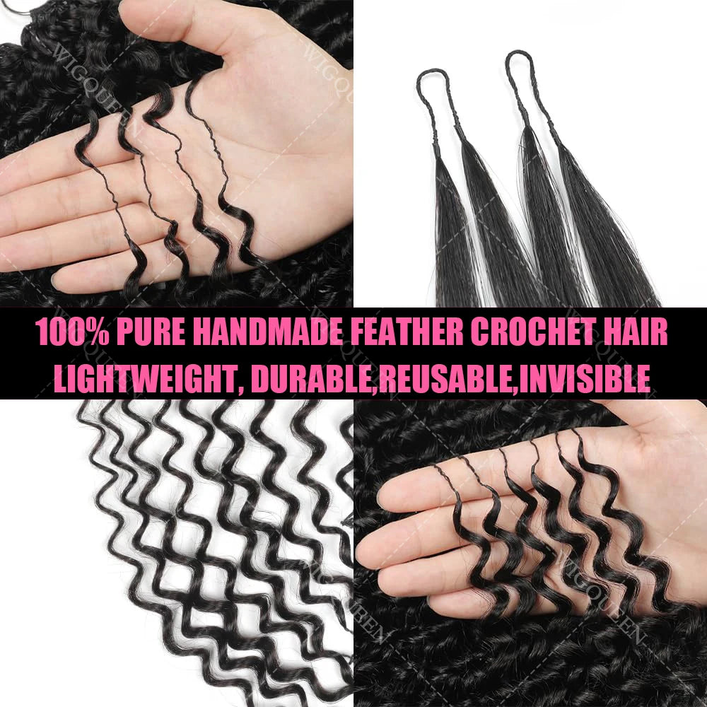 Wig Queen Human Hair Curly Crochet Bulk Extensions For Braiding