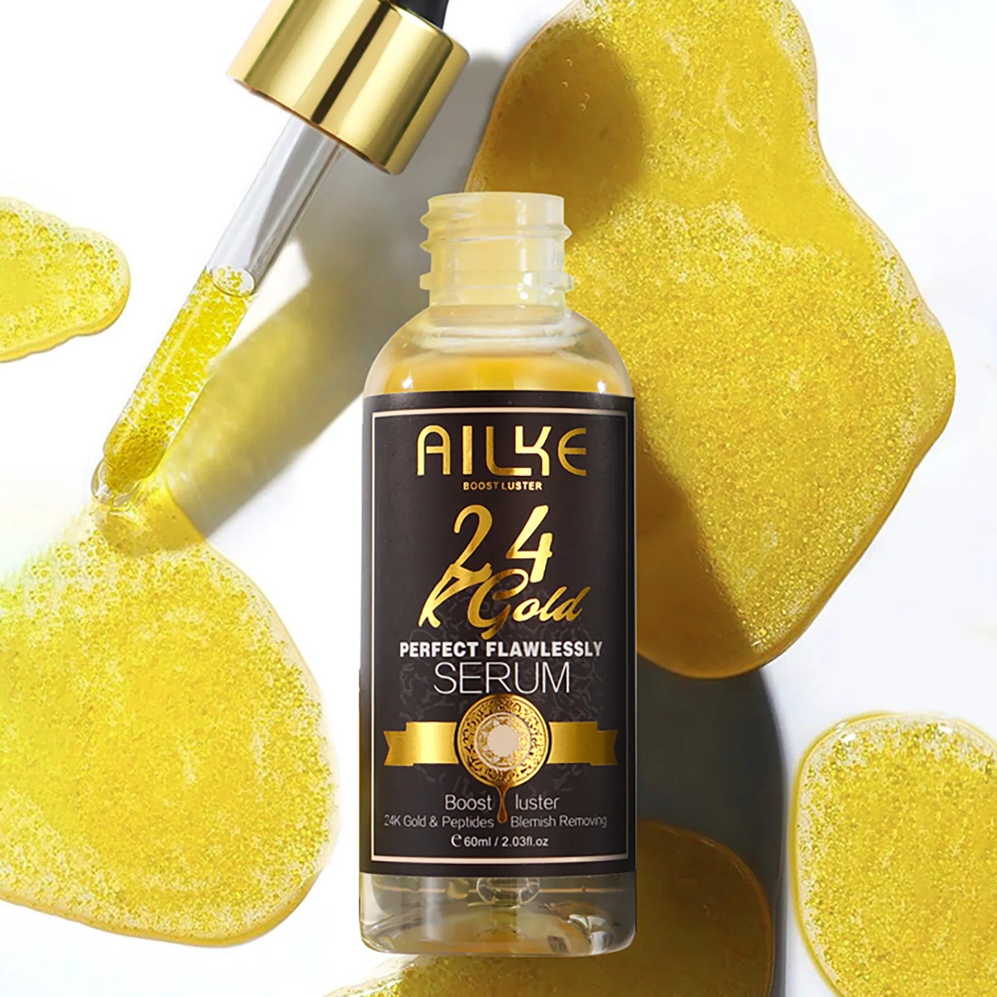 AILKE 24k Gold Whitening Range For All Skin Types, Remove Dark Spots, Wrinkles, Hyperpigmentation, Moisturizing, Hydration