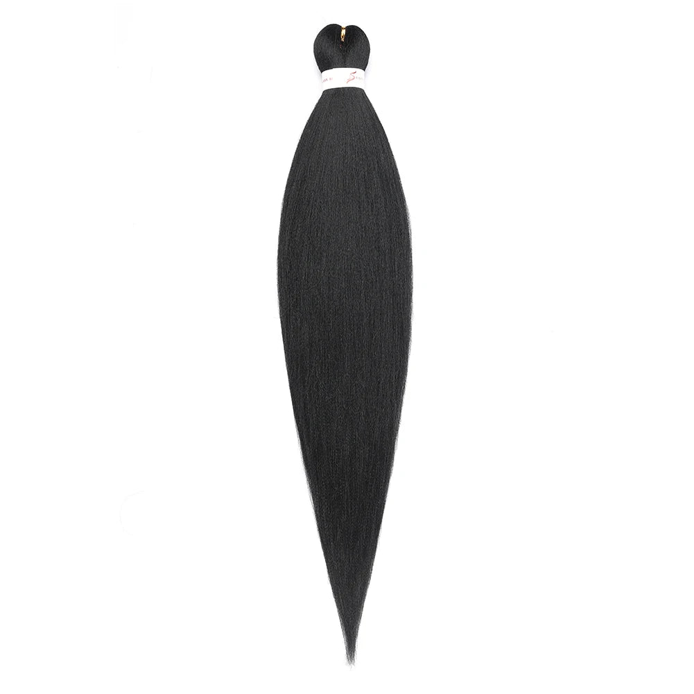 Pre-stretched Braids Hair Professional Itch Free Hot Water Setting Synthetic Fiber Ombre Yaki Texture Braid Hair Extensions