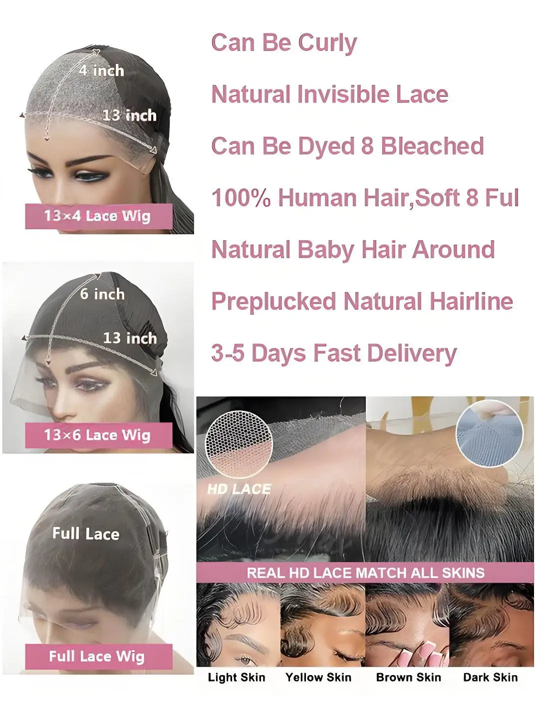 30 40 Inch Body Wave 13x6 HD Lace Frontal Wig Human Hair 13x4 Lace Front Wigs 4x4 5x5 360 Brazilian Pre Plucked Lace For Women