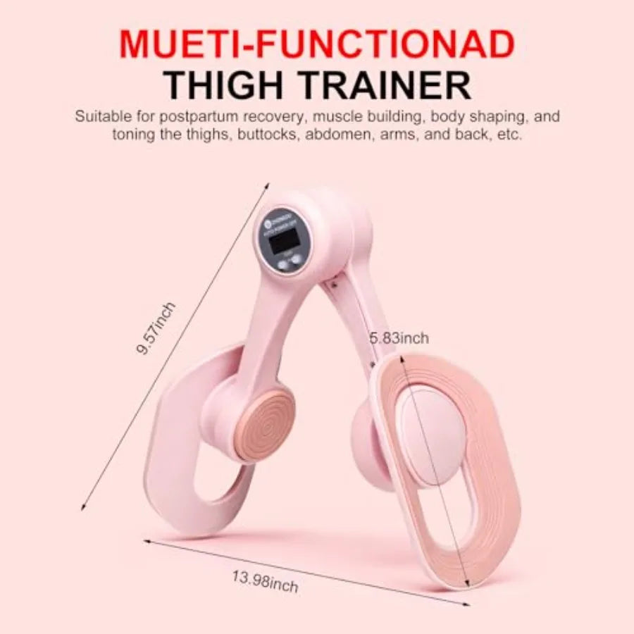 Adjustable Pelvic Floor Trainer With Auto Counter Thigh Exerciser