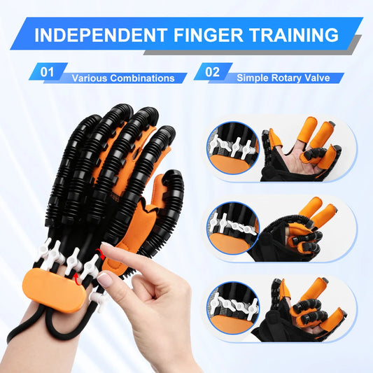 JBMBHCE Rechargeable Stroke Rehabilitation Robot Gloves Hemiplegia