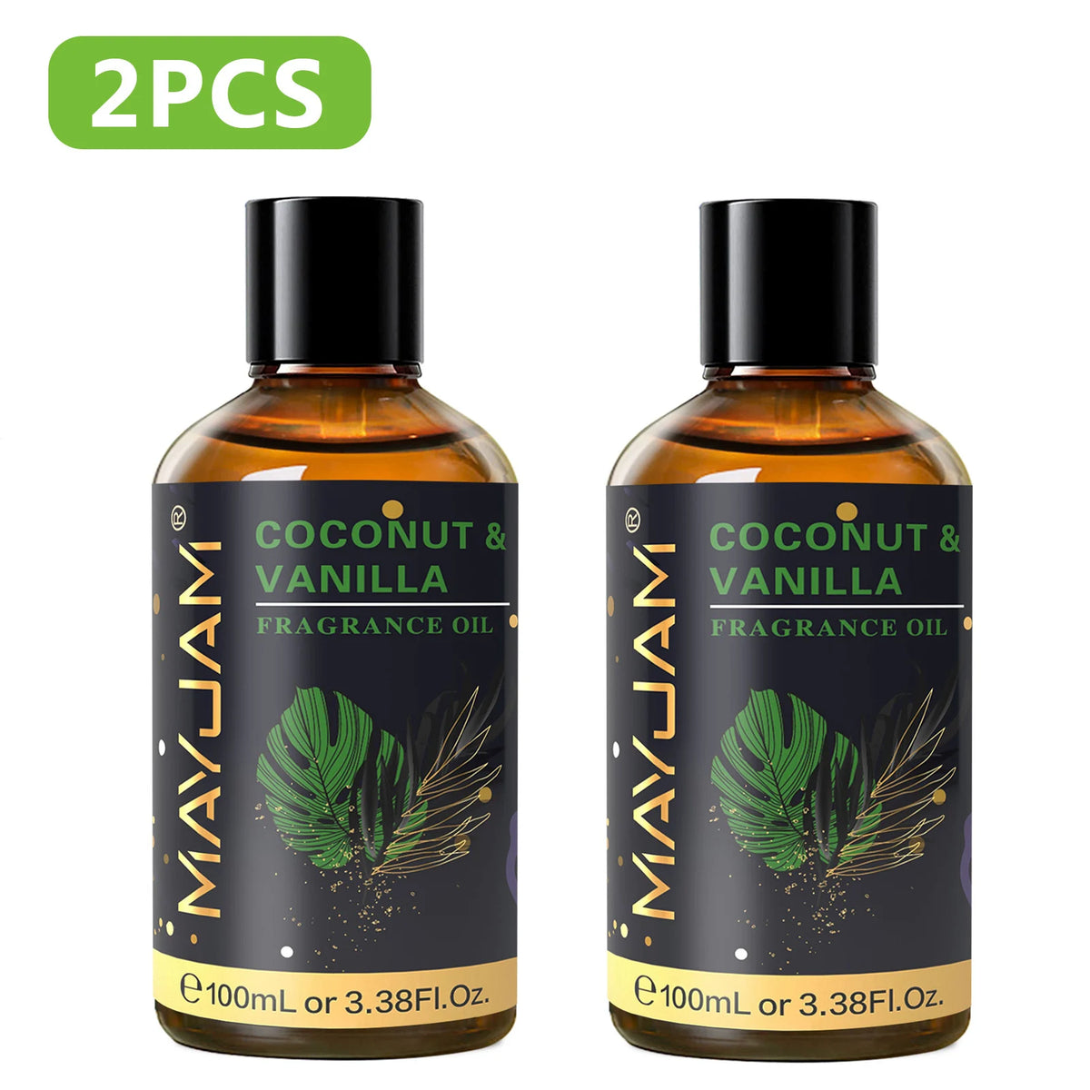 MAYJAM 100ml Fragrance Oil Coconut & Vanilla White Musk Sea Breeze Baby Powder Dragons Blood Sweet Tobacco Freesia for Aromatherapy Diffuser Humidifier Burner, Strawberry Watermelon Cherry Coconut Cranberry Fruit Essential Oi