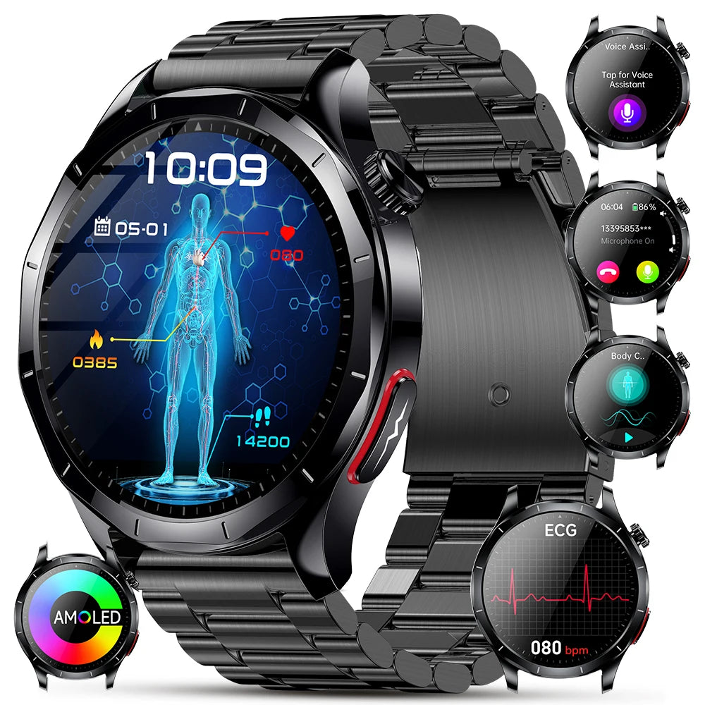 Marsyu ECG PPG Health Tracking Smartwatch With Heart Rate Monitor