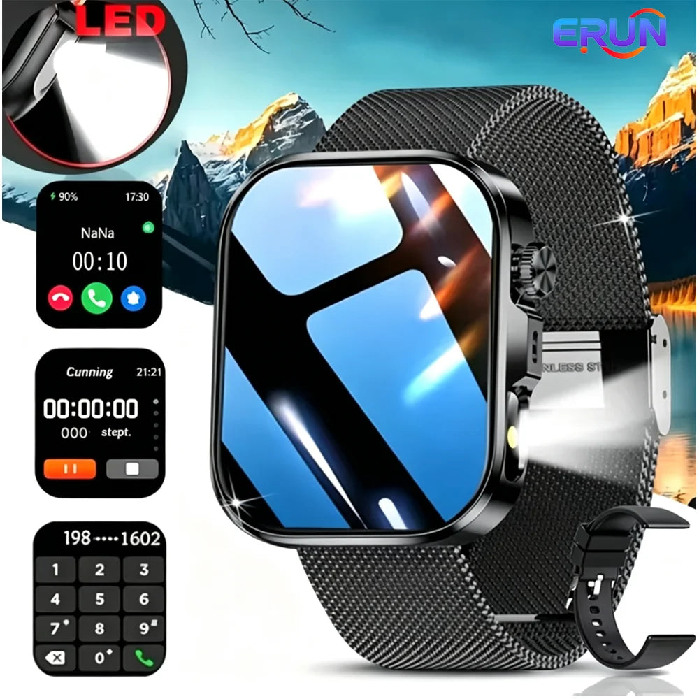 ERUN Full Touch Smartwatch With Wireless Calling And Fitness Tracking