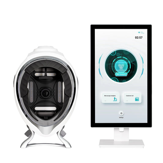 3D Skin Scanner Care Facial Analyzer Monitor Machine Magic Mirror Portable TestingEnglish Detector Face Camera Test Analysis