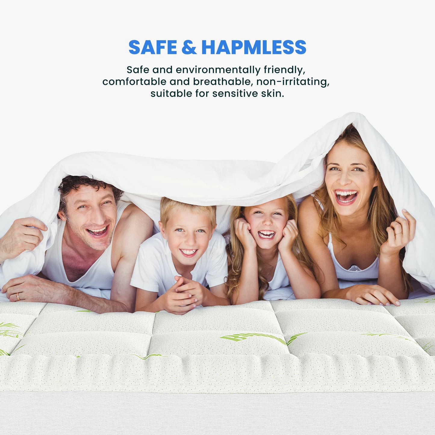 JHK Soft Mattress Topper Full Size Viscose Made from Bamboo Pillow Top Mattress Pad for Breathable Cooling Back Pain Relief