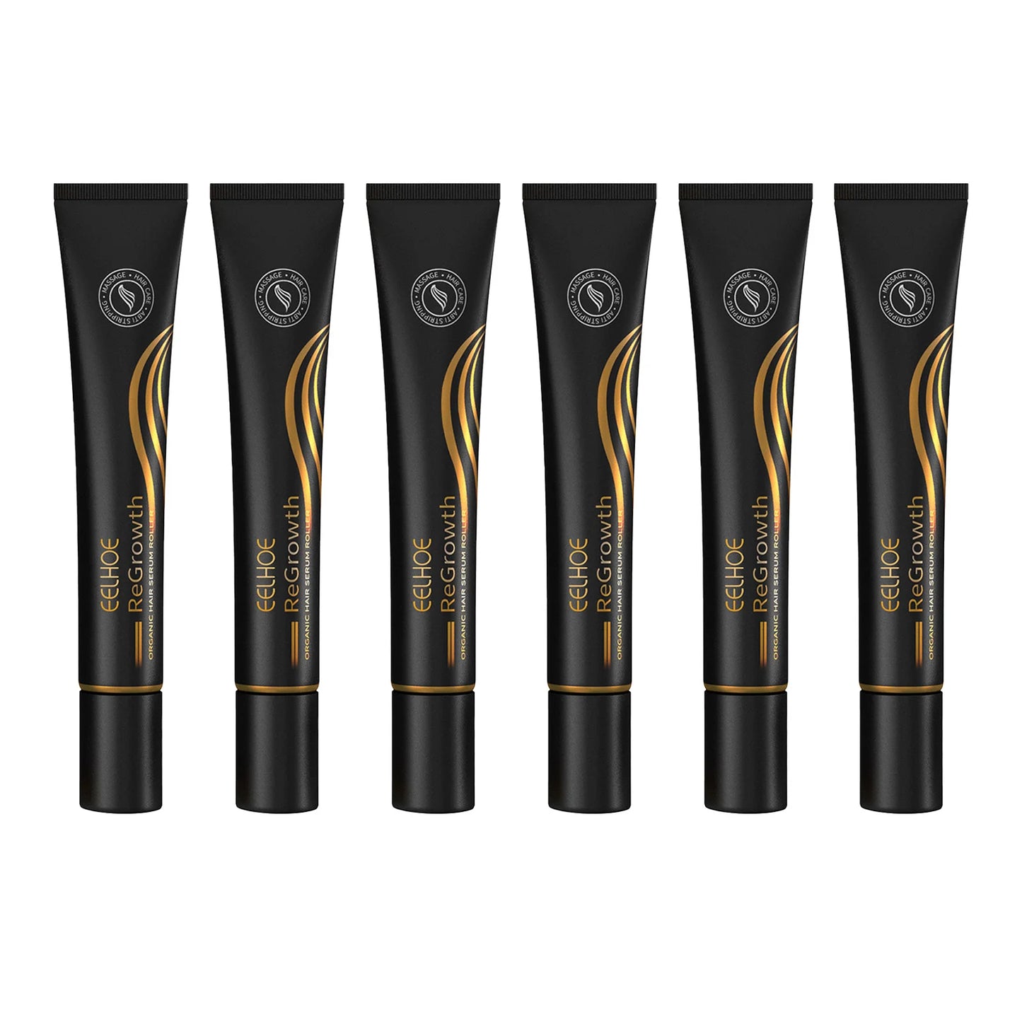EELHOE Regrowth Hair Serum With Roller Massage Scalp Pure Natural Nourishing Roots Prevent Hair Loss Damage Thickness Hairs Care