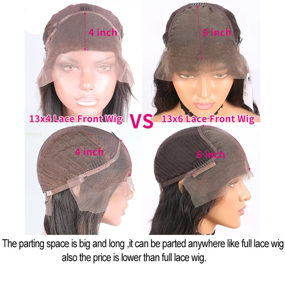 DACHIC Peruvian HD Lace Front Wig Human Hair Straight