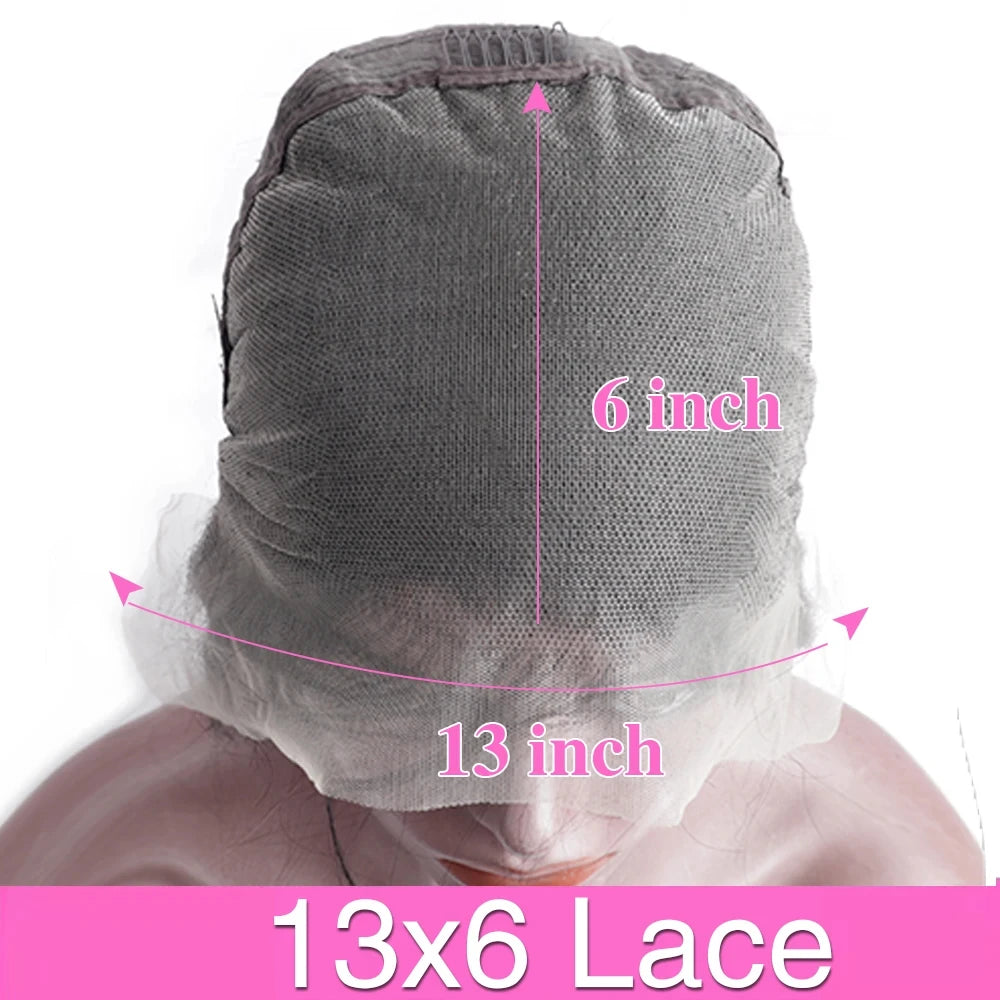 13X6 HD Lace Frontal Wig Bone Straight Human Hair 360 Full Lace 40 Inch Wig 220 Density Brazilian Hair Wig Can Be Dyed Any Color