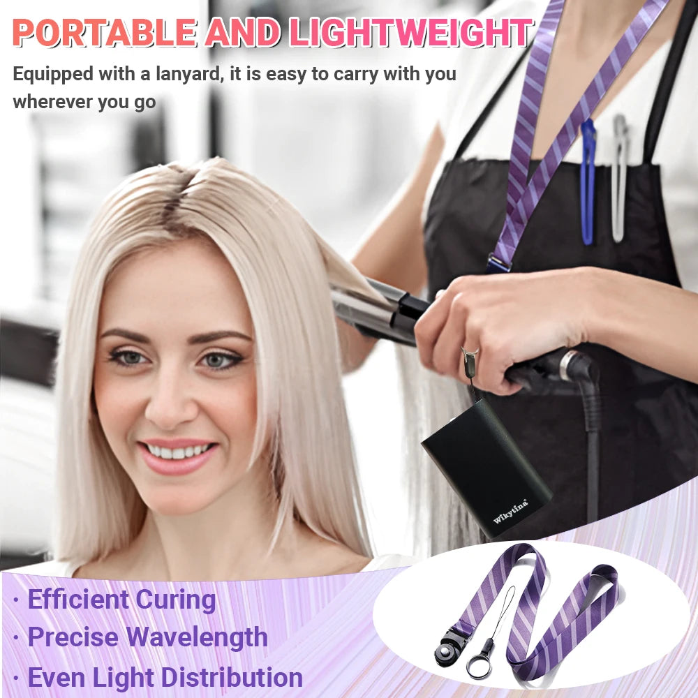 WIKYTINA Professional UV Light Hair Extension Kit - Complete Tool Set with UV Glue Remover Machine UV Hair Extension Machine