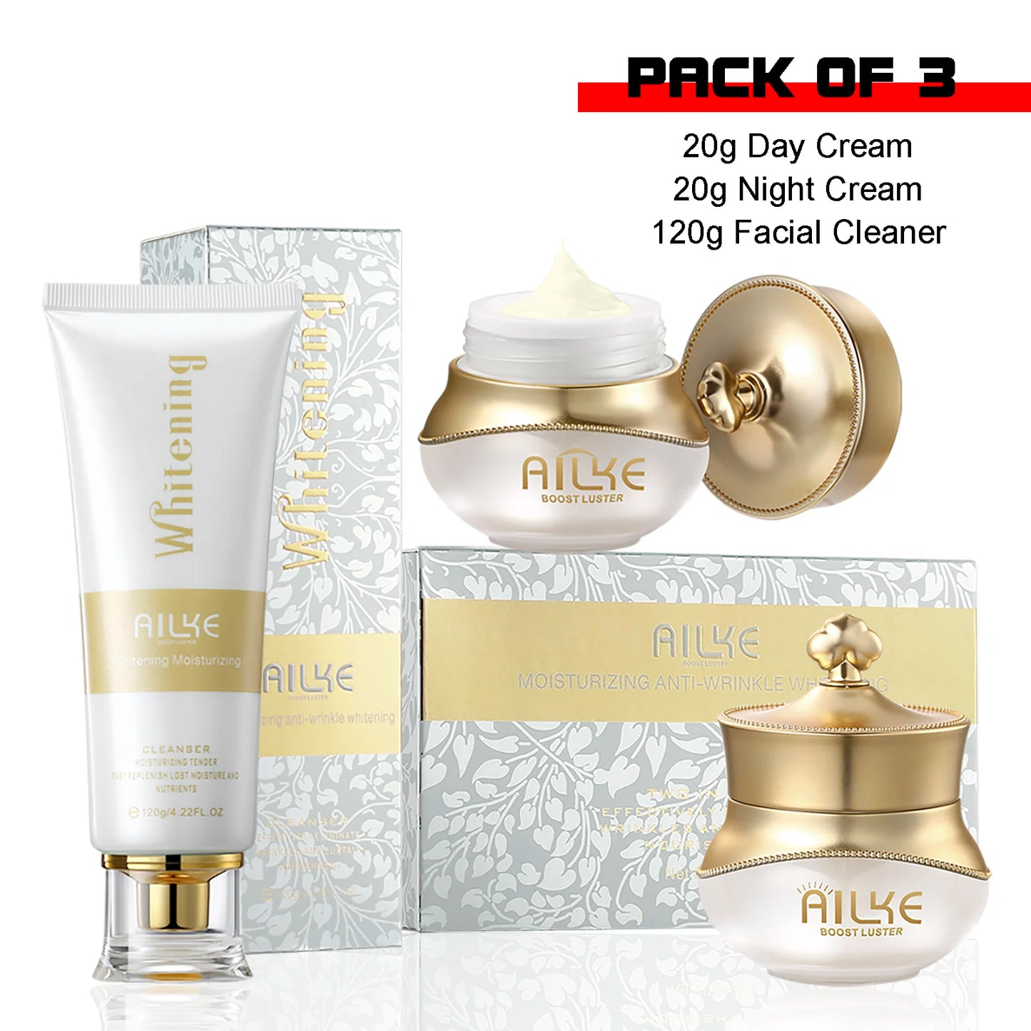 AILKE night women face cream collagen moisturizing whitening brightening anti aging wrinkles all skin sleeping facial care sets