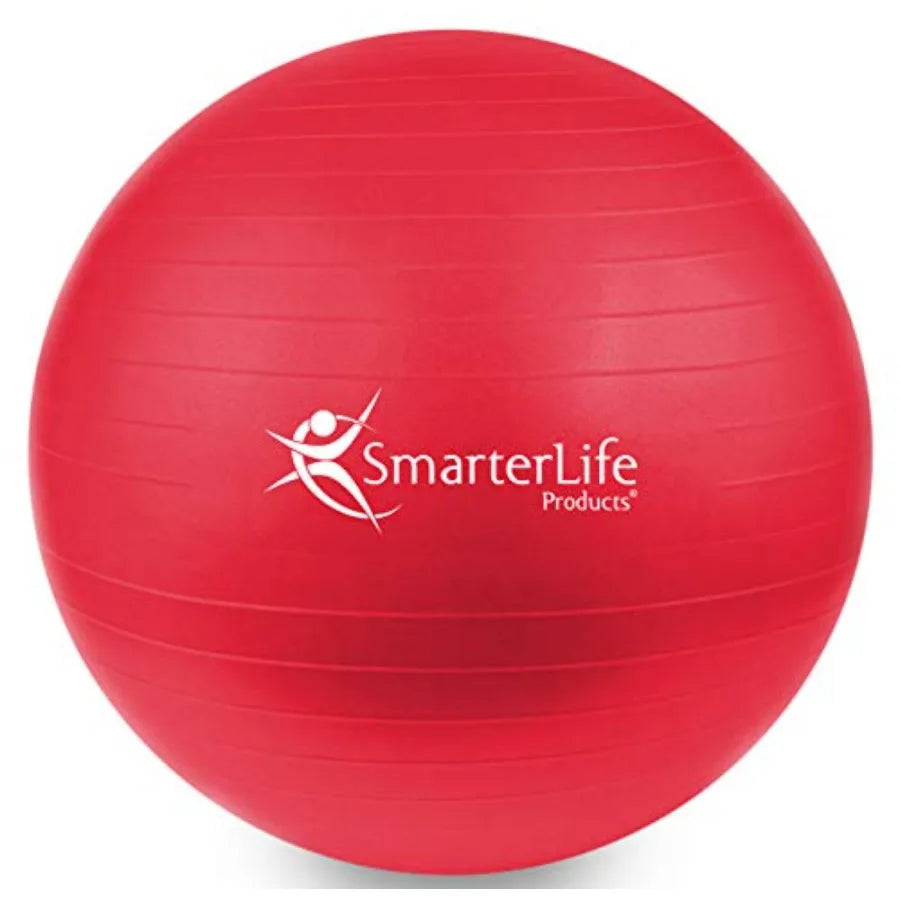 SmarterLife Exercise Ball Yoga Ball for Fitness, Balance, Stability, or Pregnancy, Gym Ball for Core Workout, Physical Therapy,