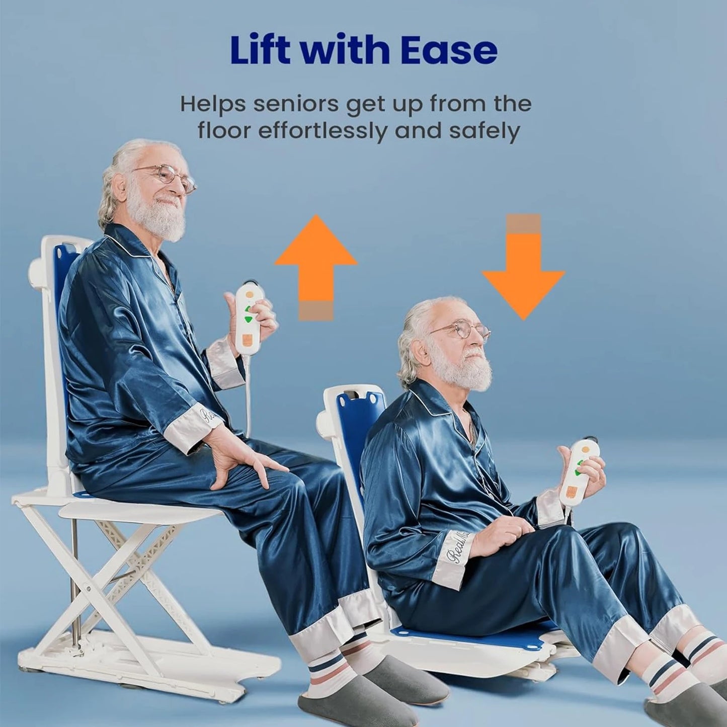 Lightweight Electric Chair Lift, Lift Elderly From Floor, Remote Control Floor Lift, Fall Assist Devices, Item Weight 23 LBS