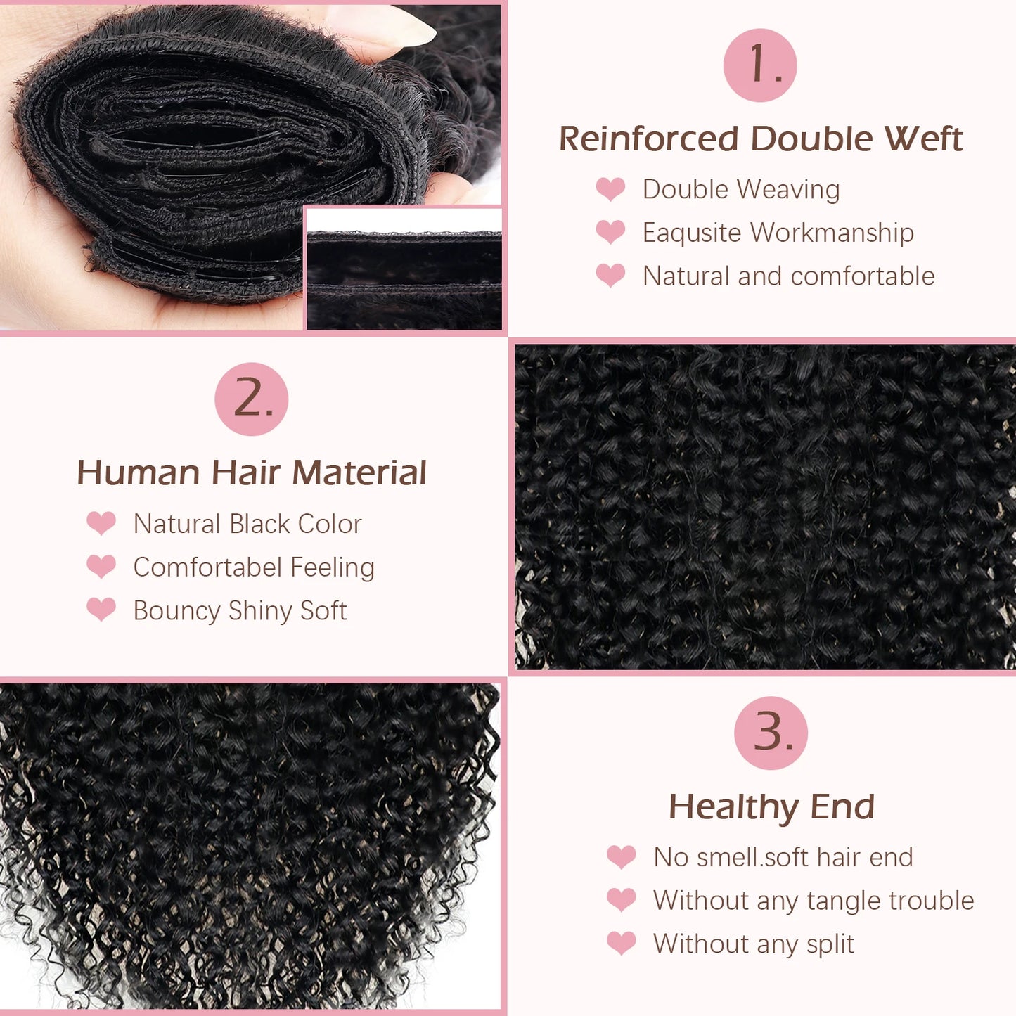 Water Wave Clip in Hair Extensions Real Human Hair Deep Curly Clip Ins for Women 8Pcs 120G Brazilian Remy Human Hair Extensions
