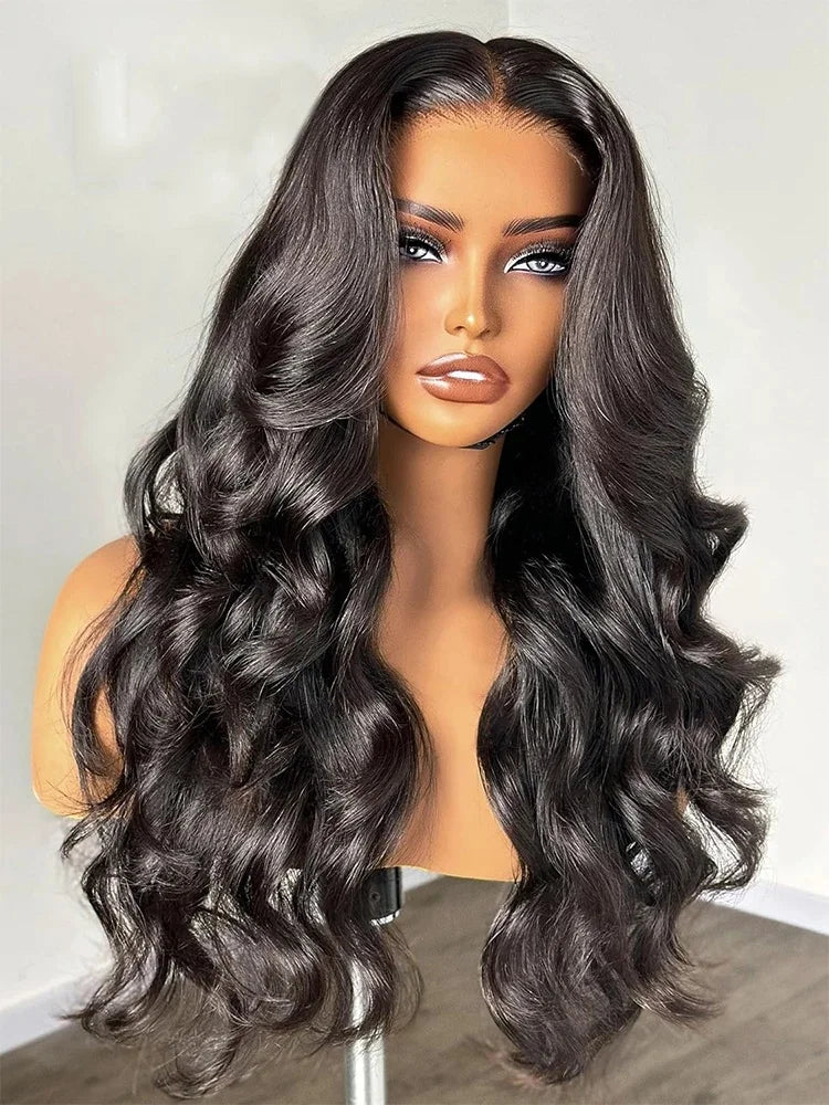 13x6 13x4 Body Wave Human Hair Front Wig 40 Inch HD Transparent Lace Frontal Wigs 200 Density Pre Plucked Lace Wigs For Women