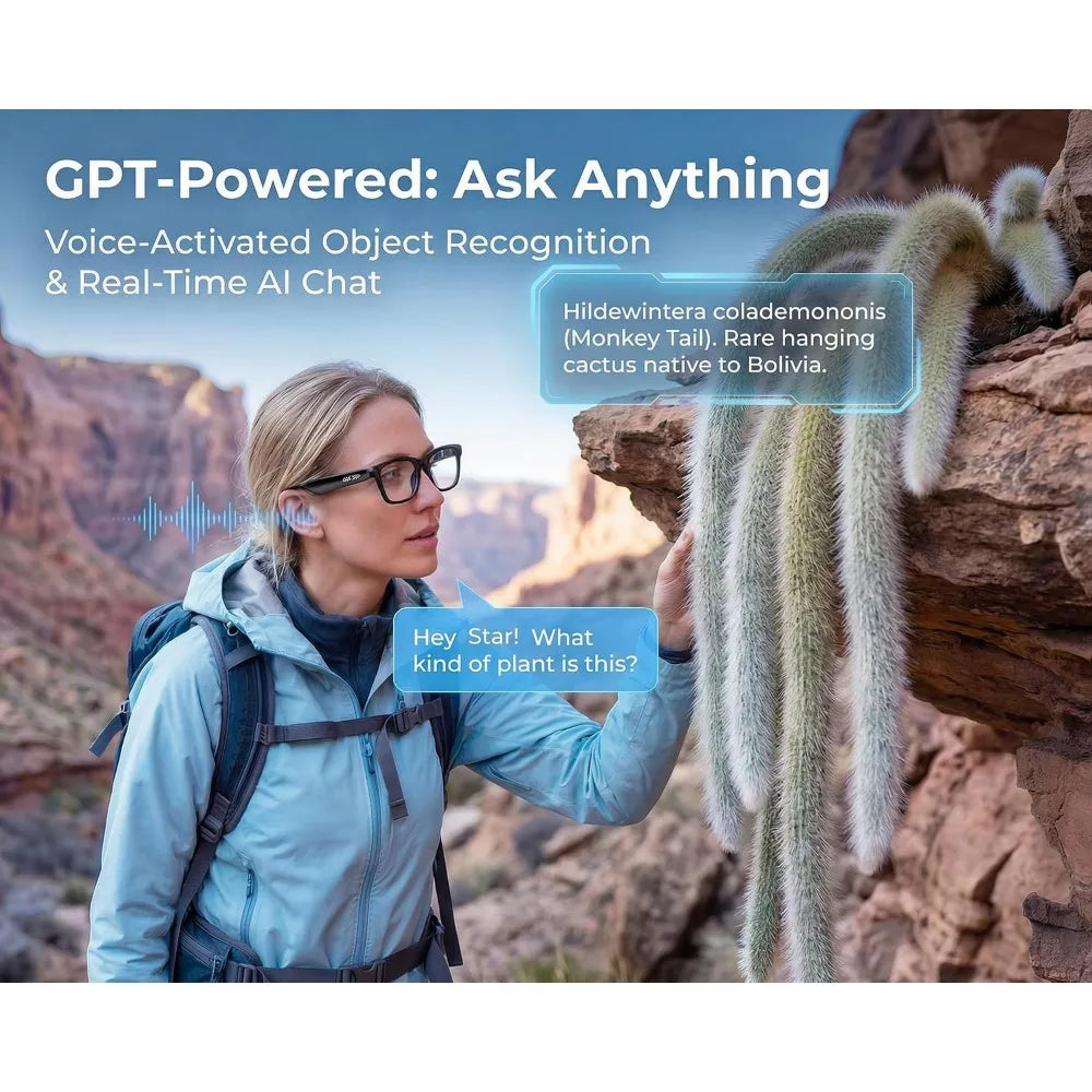 Smart Glasses: 1080P Video and Audio Recording POV Glasses