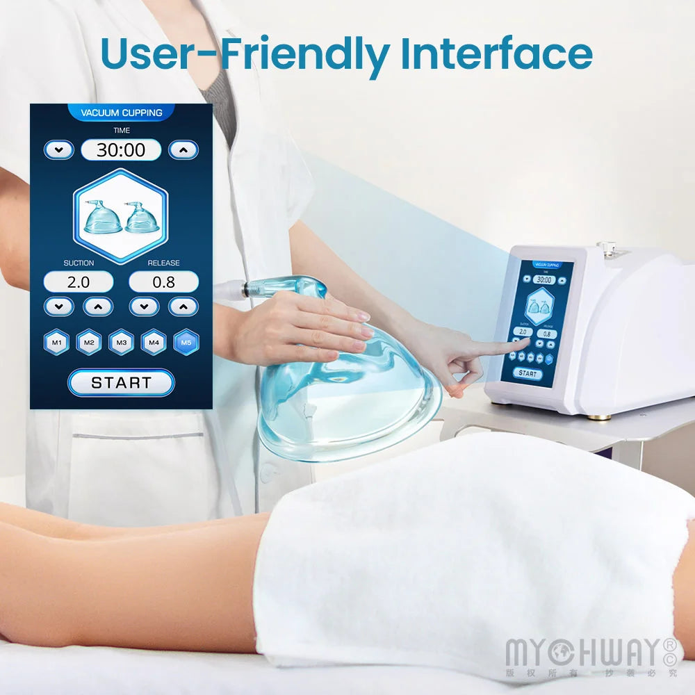 mychway Butt Lifting Machine Strong Suction 73kPa Large Vacuum Cups for Professional Use Vacuum Therapy Machine Buttocks Lifter
