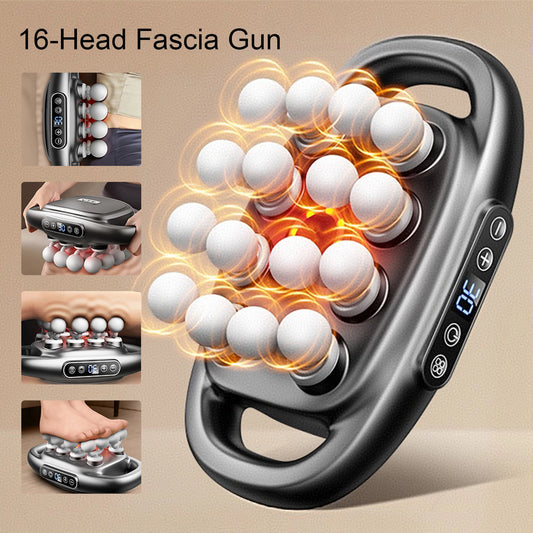 Foreverlily 16 Head Fascia Gun High Frequency Massager