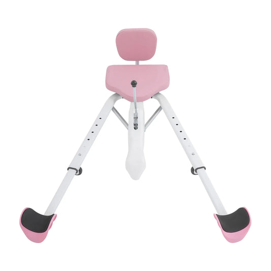 180 Degree Adjustable Folding Split Trainer with 5 Wheels - 330.69lbs Capacity Leg Stretching Machine, 6-Level Height Adjustment