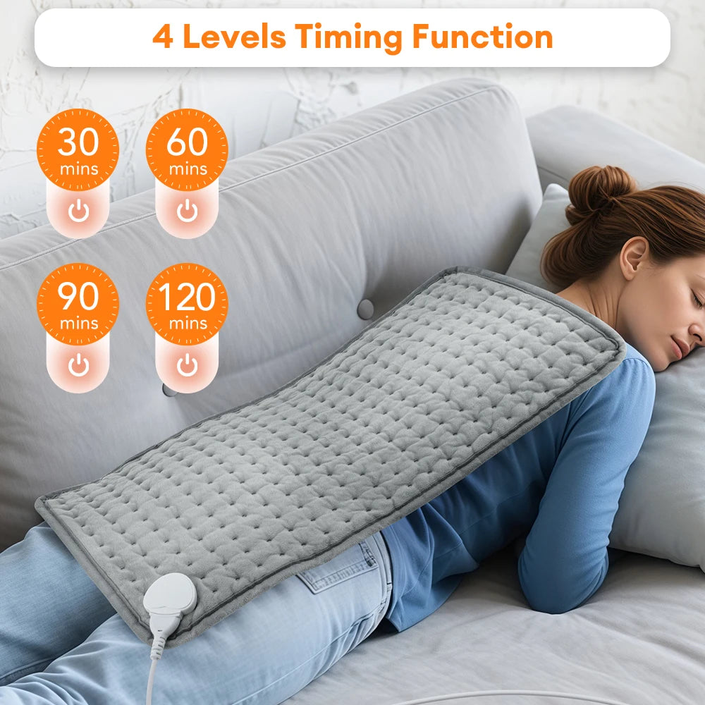 PASTSKY Electric Heating Pad Blanket With Adjustable Temperature Levels