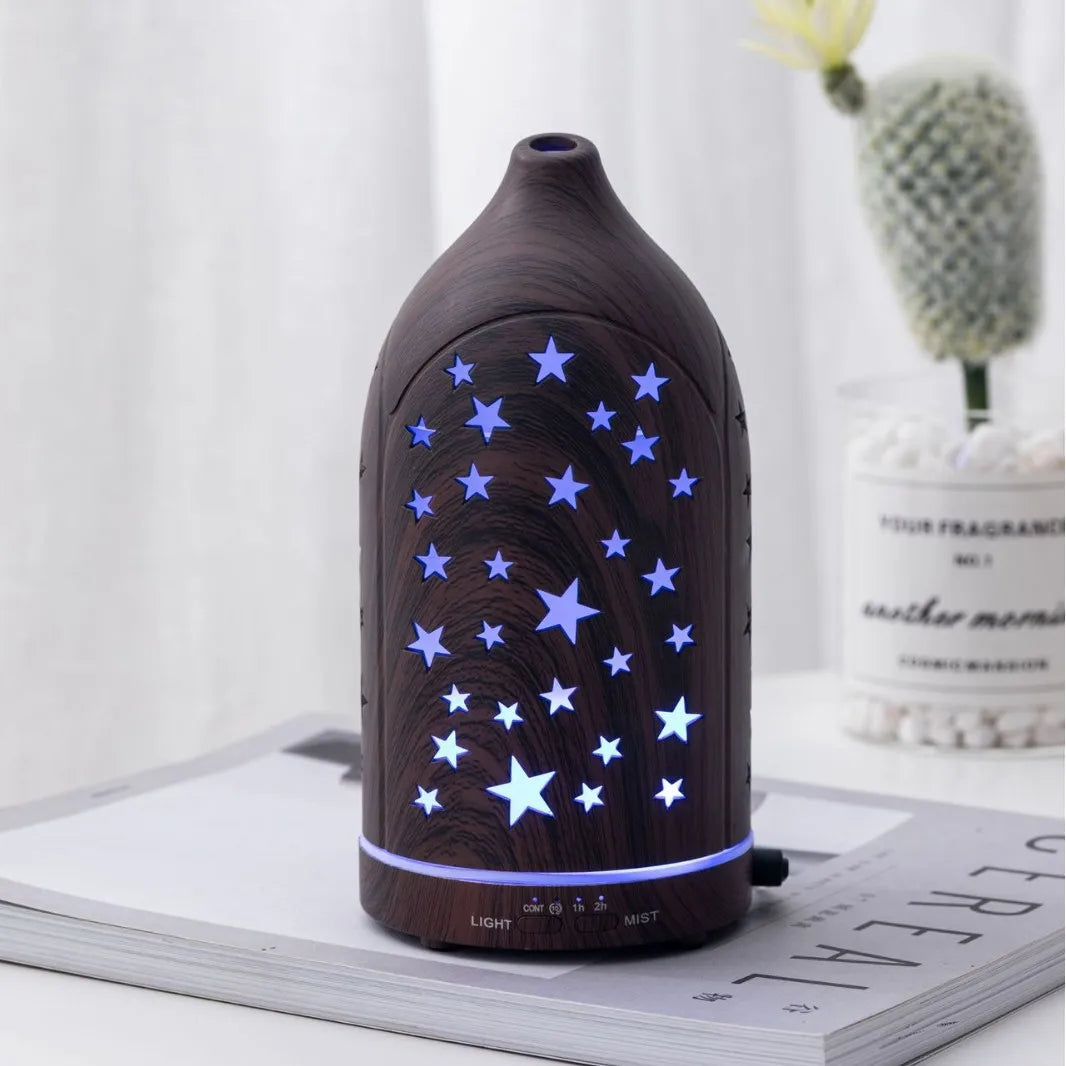 Originality Humidifier 3D Rotating Aroma oil diffuser with 7-Color LED Gradient Lighting for home desktop office