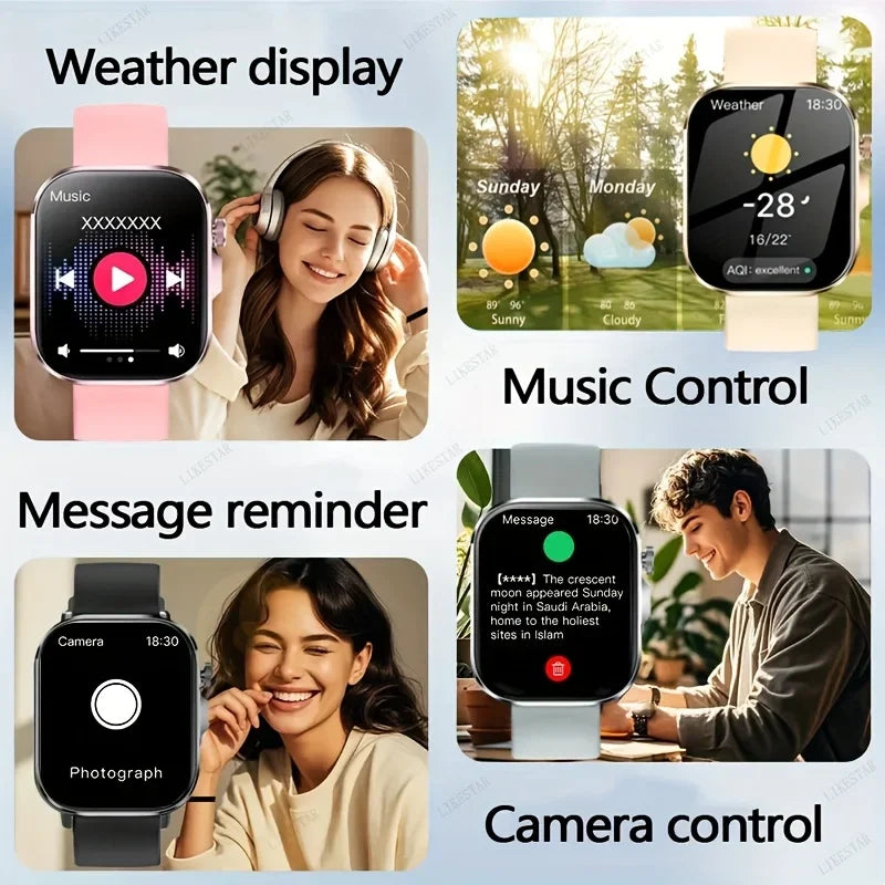 ERUN Full Touch Smartwatch With Wireless Calling And Fitness Tracking