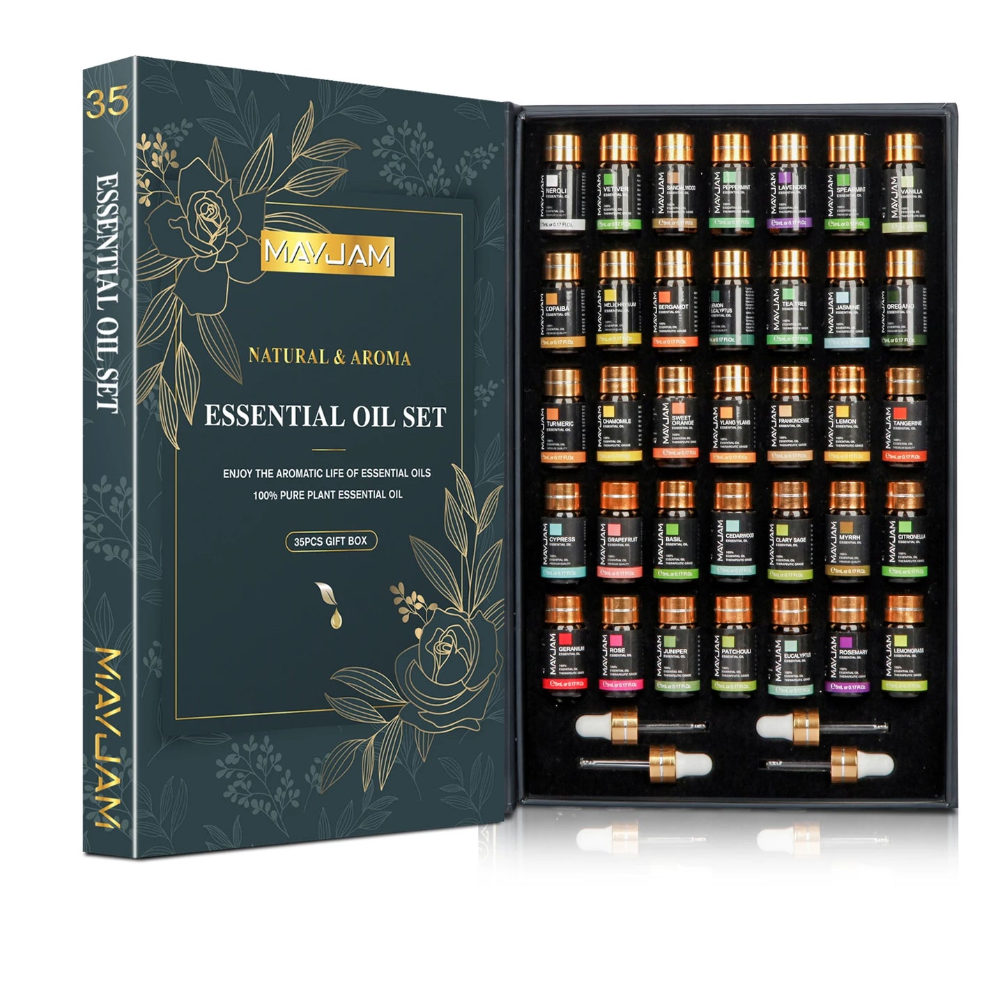 MAYJAM Essential Oils Set For Humidifier Diffuser Air Freshener 35 Pieces