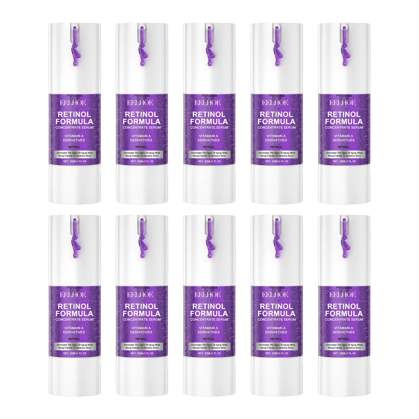 EELHOE 30ml Retinol Facial Serum Deep Moisturizing Brighten Skin Tone Firming Skin Increase Elasticity Anti Wrinkles Skin Care