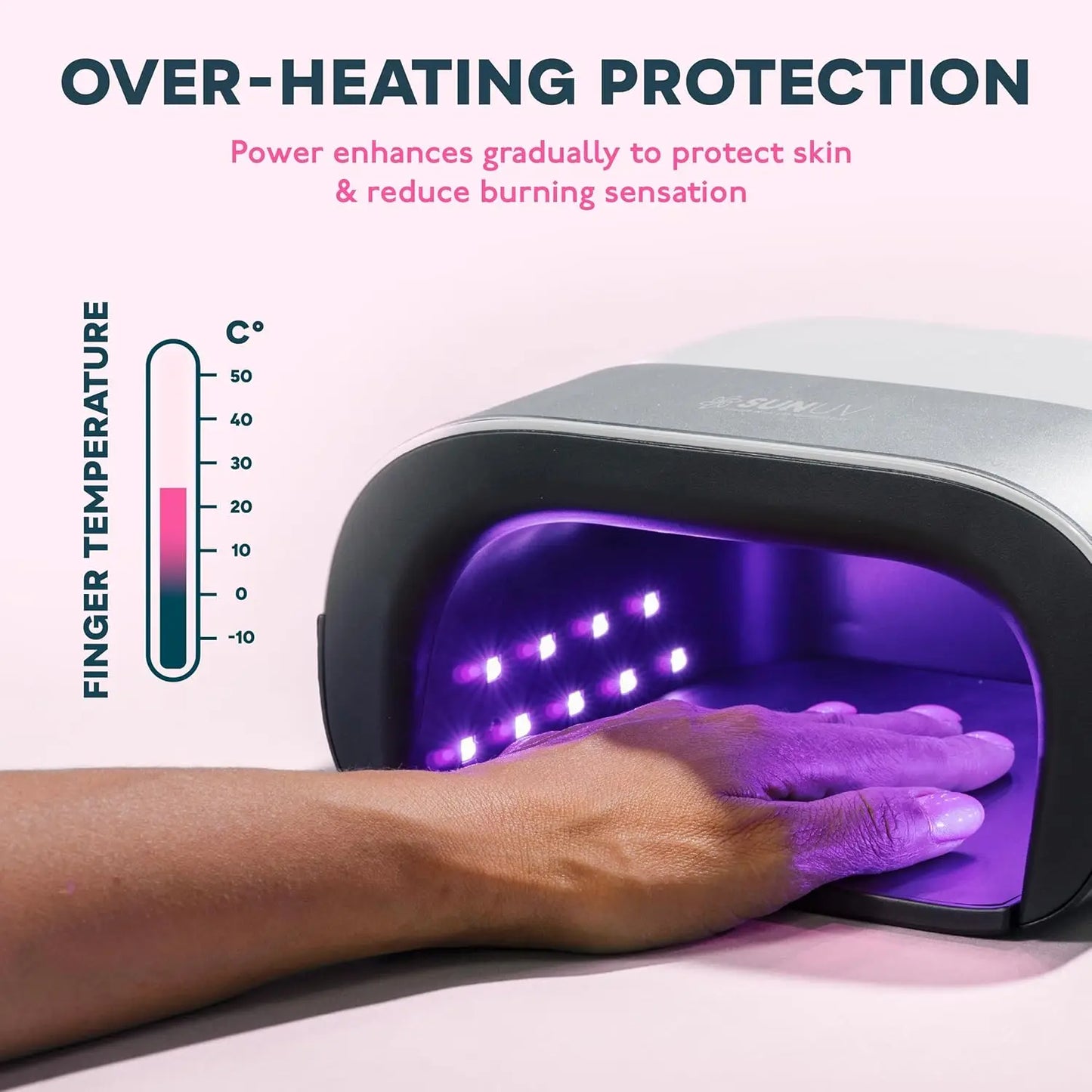 UV LED Nail Lamp With Sensor And Timer For GelPolish