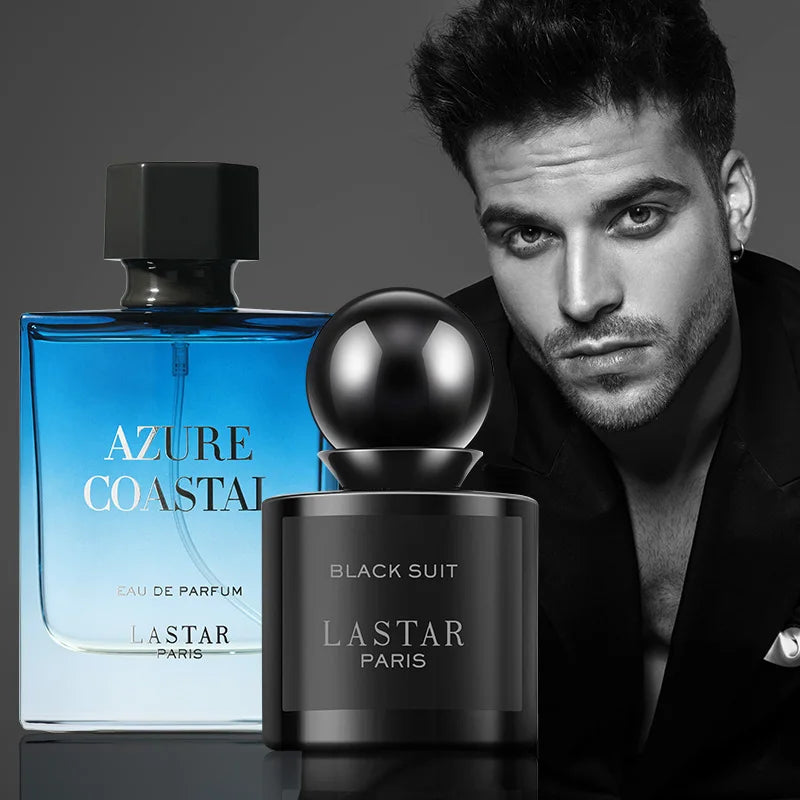 LASTAR Men's Perfume Set, 80ml/2.71fl oz, Lemon & Cedar, long-lasting fragrance. Christmas/New Year gifts. Dating atmosphere.