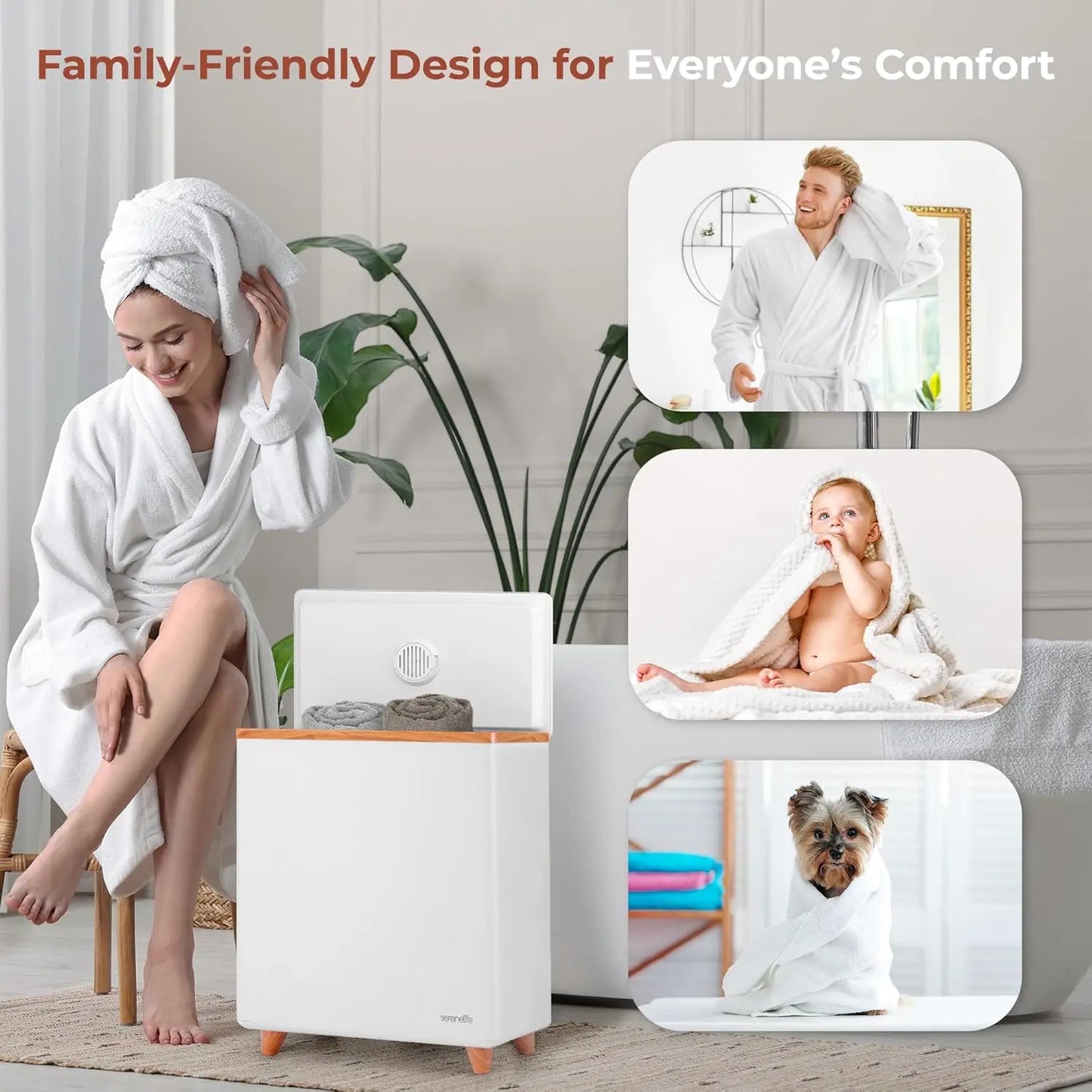WiFi Luxury Towel Warmer with Auto Shut-Off, Fits Large Towels and Blankets - Perfect Gift for Home Spa