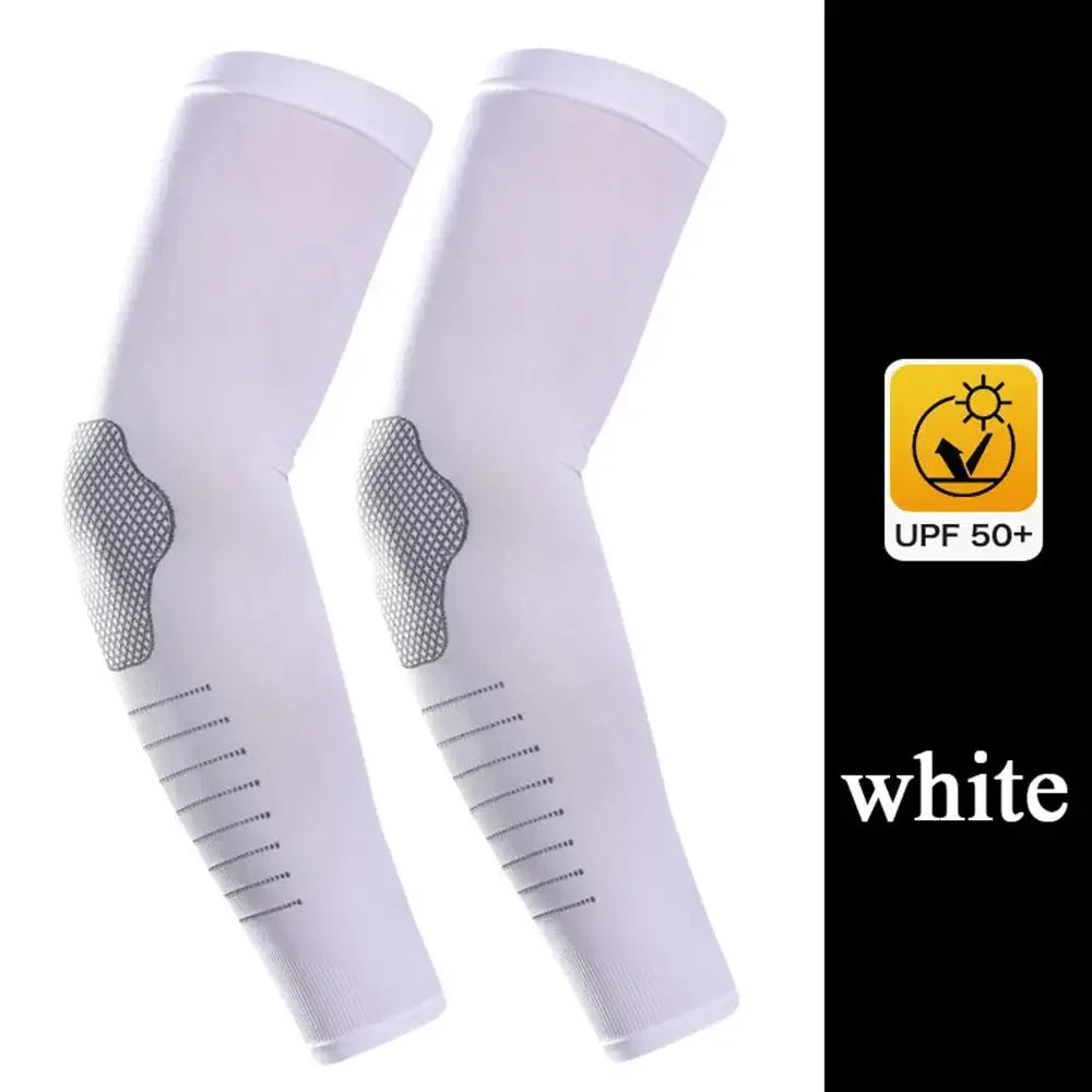 Ice Silk arm sleeves man Anti-sunburn sleeve uv protection Fingerless gloves Cycling Sports Fishing Driving Breathable Outdoor