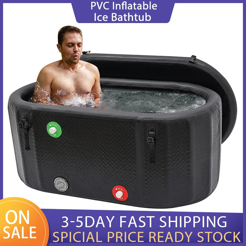 PVC Inflatable Bathtub Freestanding Ice Bath for Athletes