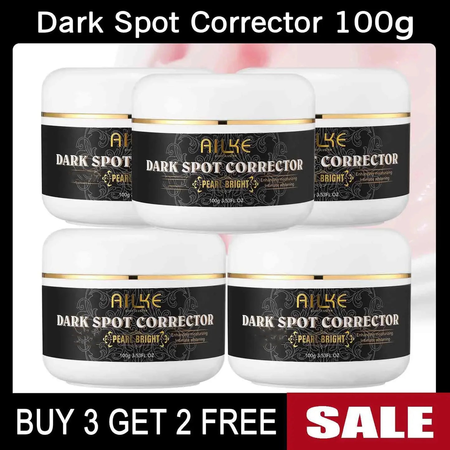 AILKE Collagen Beauty Skin Care, Anti Spots, Pigmentation, Lightening, Even Skin Tone, For Dark, Black, African and Caramel Skin