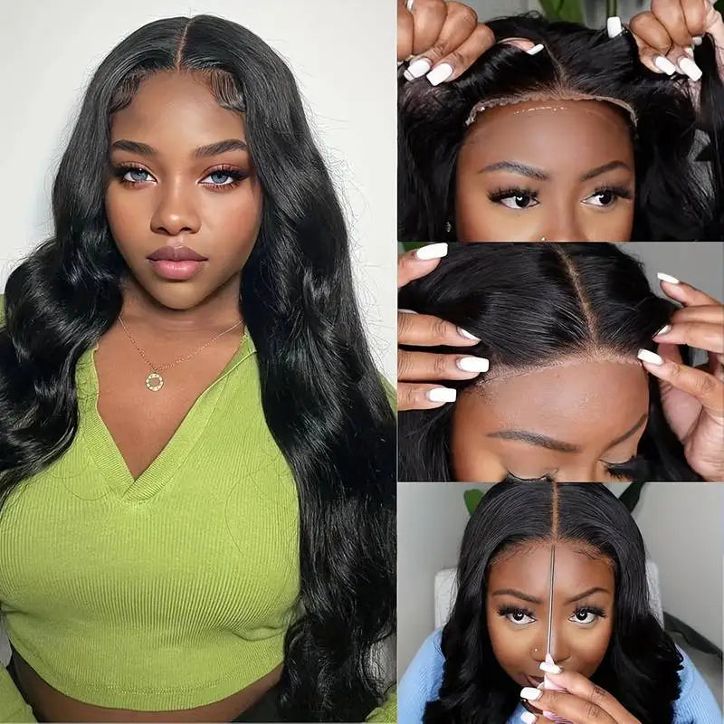 5x5 Bob Body Wig Human Hair Wigs 18 inch Natural HD Lace Frontal Wigs Human Hair 220 density Pre-cut Brazilian wigs For women