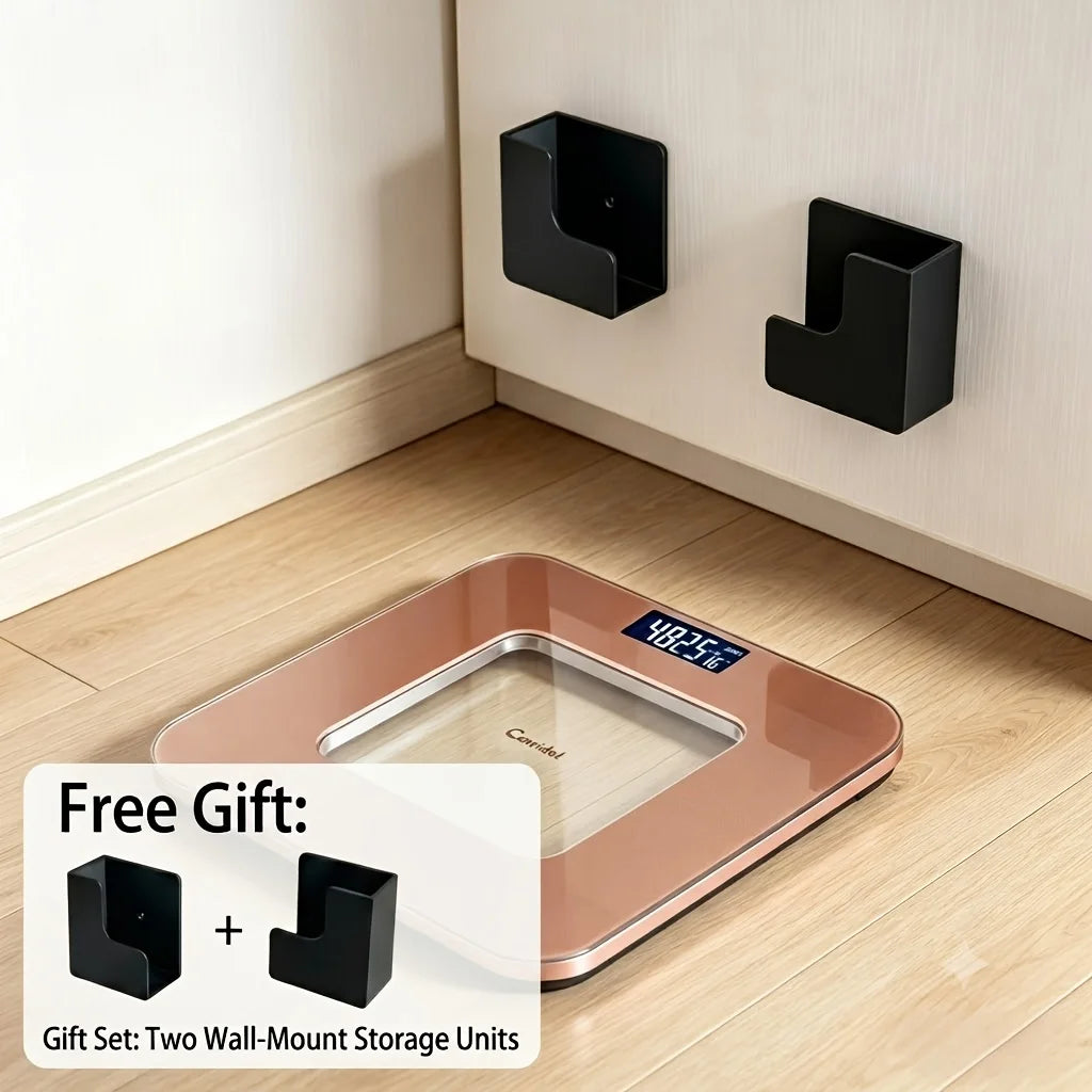 Digital Bathroom Scale, Body Weight Scale, High Precision, Large LCD Display, Max 180kg, Home Weighing Machine