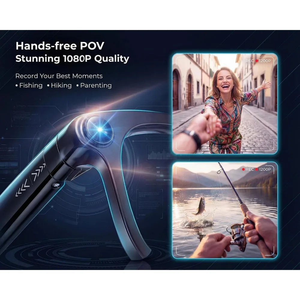 Smart Glasses: 1080P Video and Audio Recording POV Glasses