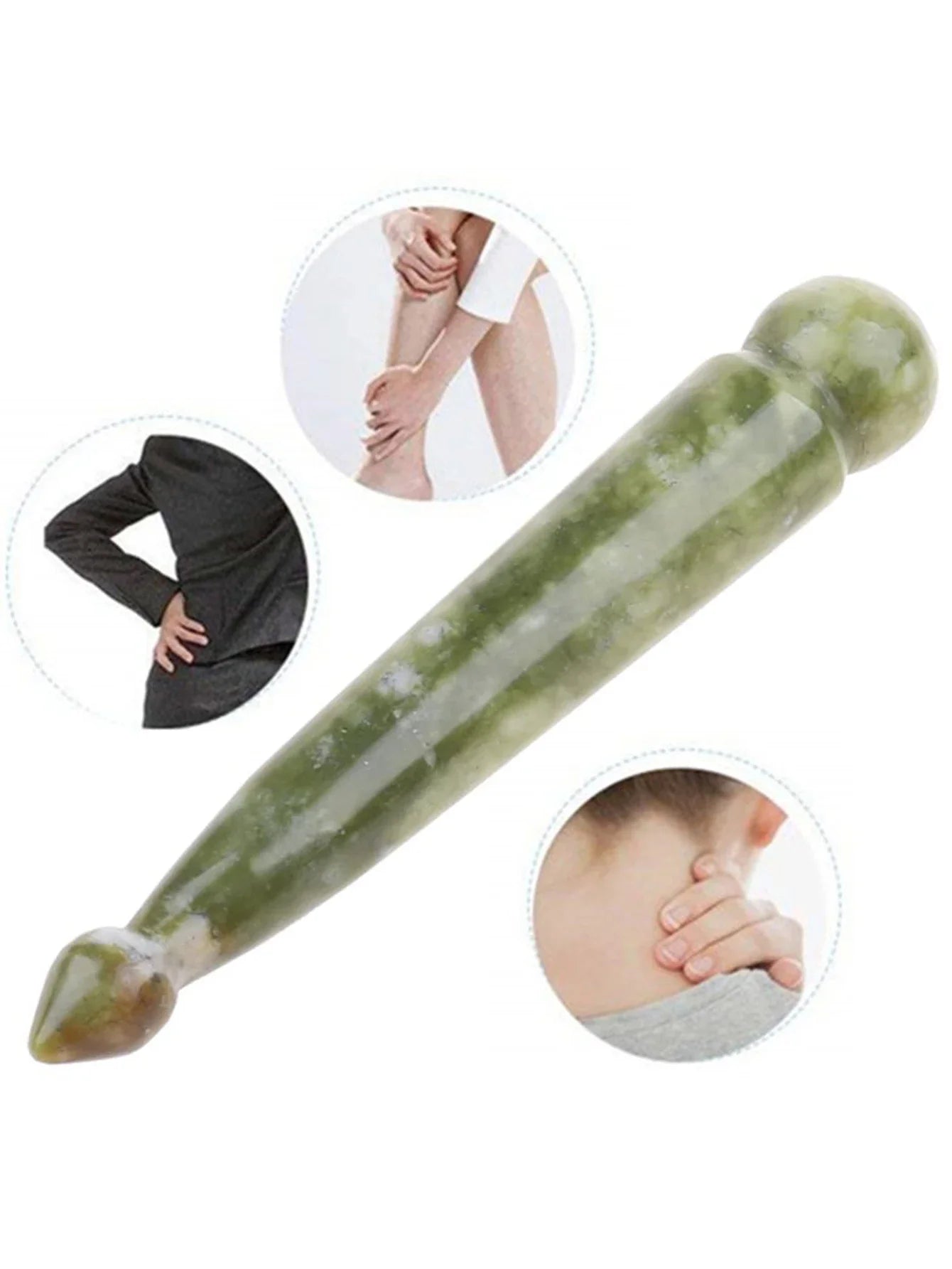 Jade Gua Sha Massage Stick for Face and Body Acupoint
