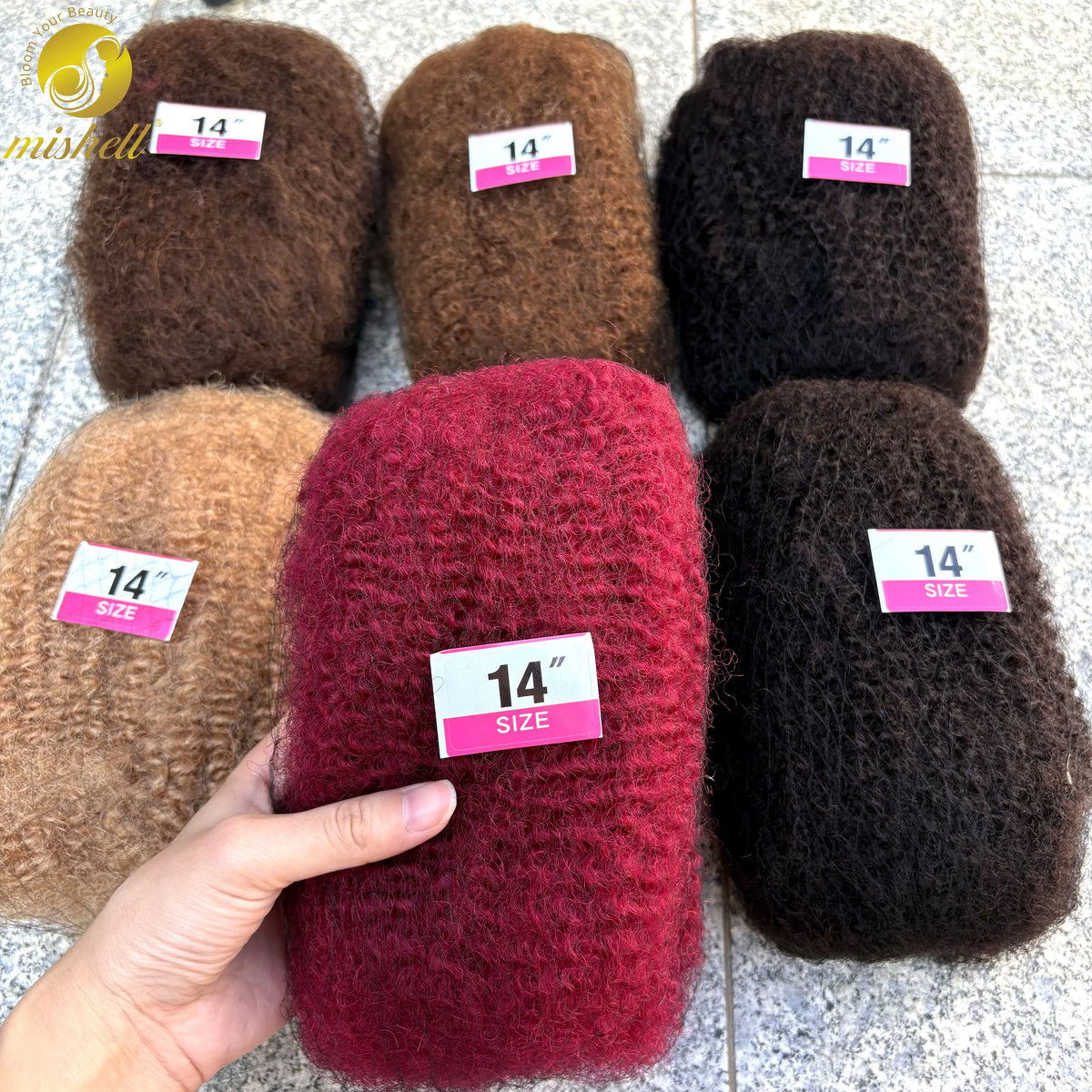 30/50g 4 Afro Kinkys Bulk Human Hair for Dreadlock Extensions /Repair Locs/Twist Braiding Afro Kinky Human Hair for Locs