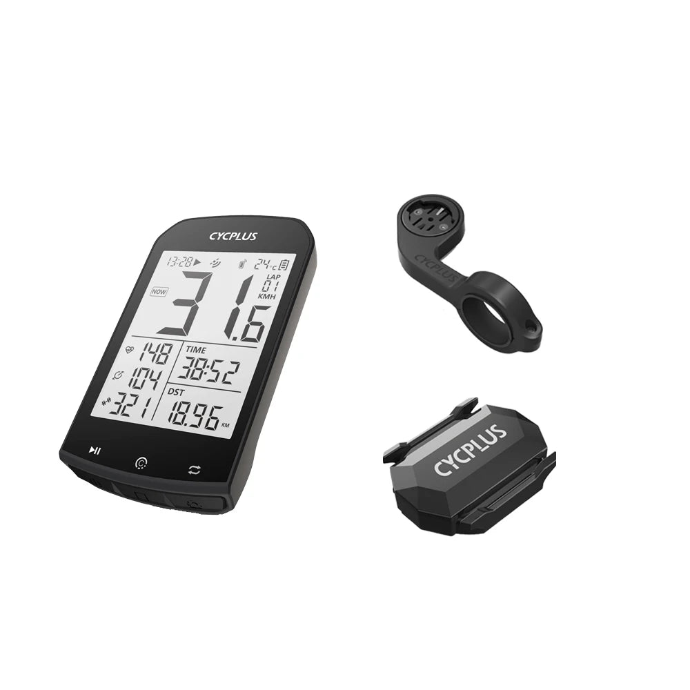 CYCPLUS M1+Z1 Cycling GPS Wireless Bike Computer With BLE 5.0/ANT+ with 2.9" LCD Screen Auto Backlight IPX6 Waterproof