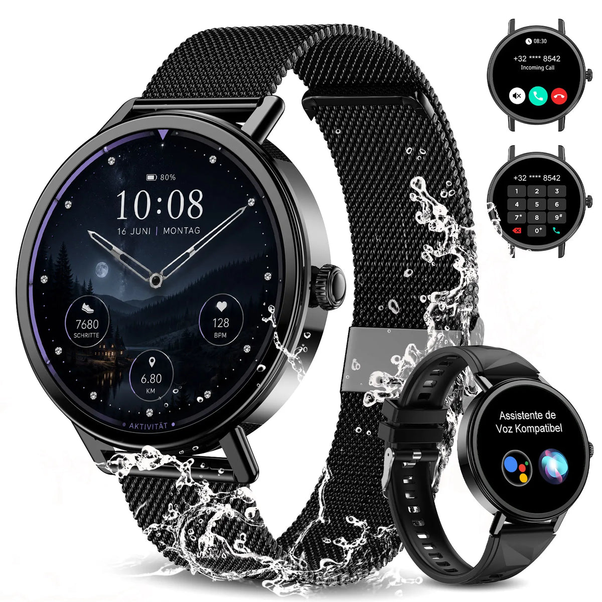 Blackview Women's Waterproof Smartwatch With HD Display And Fitness Tracking