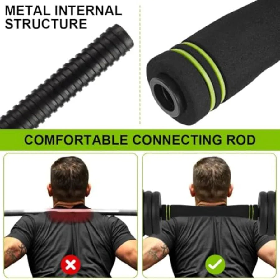 88LB Adjustable Weight Set 4In1 Free Weights for Home Gym: Versatile Dumbbells Barbells Kettlebells Push Up Stand for Women and